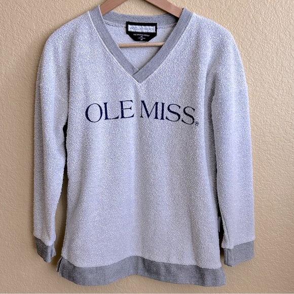 Ole Miss V-Neck Pullover Sweatshirt - Picture 1 of 7
